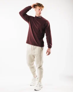 Brushed Core Mock Neck LS