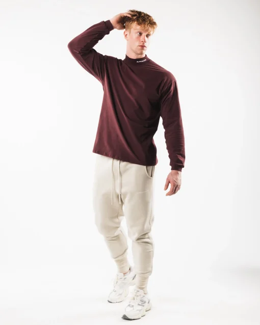 Brushed Core Mock Neck LS