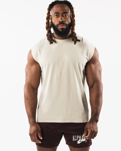 Brushed Wolf Head Muscle Tank