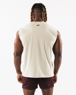 Brushed Wolf Head Muscle Tank