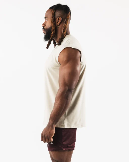 Brushed Wolf Head Muscle Tank