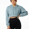 Classic Capital Crop Hoodie