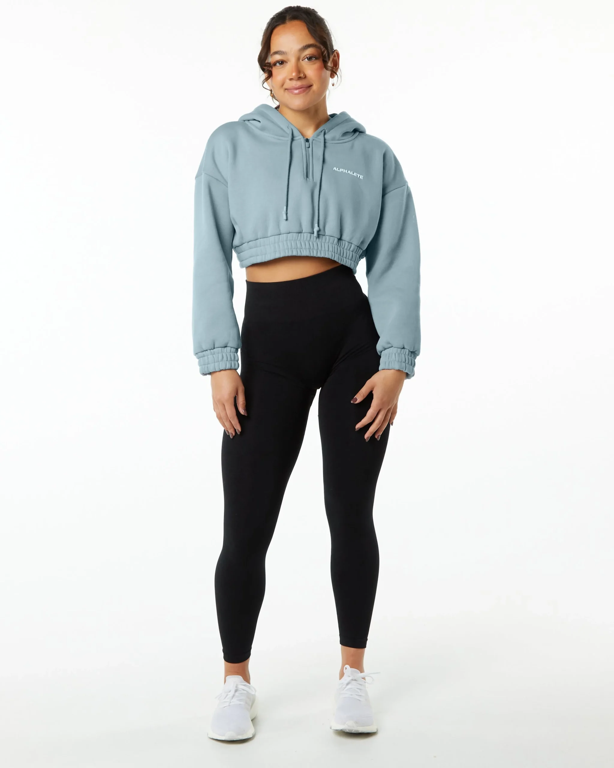 Classic Capital Crop Hoodie