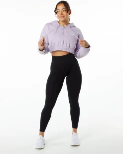 Classic Capital Crop Hoodie