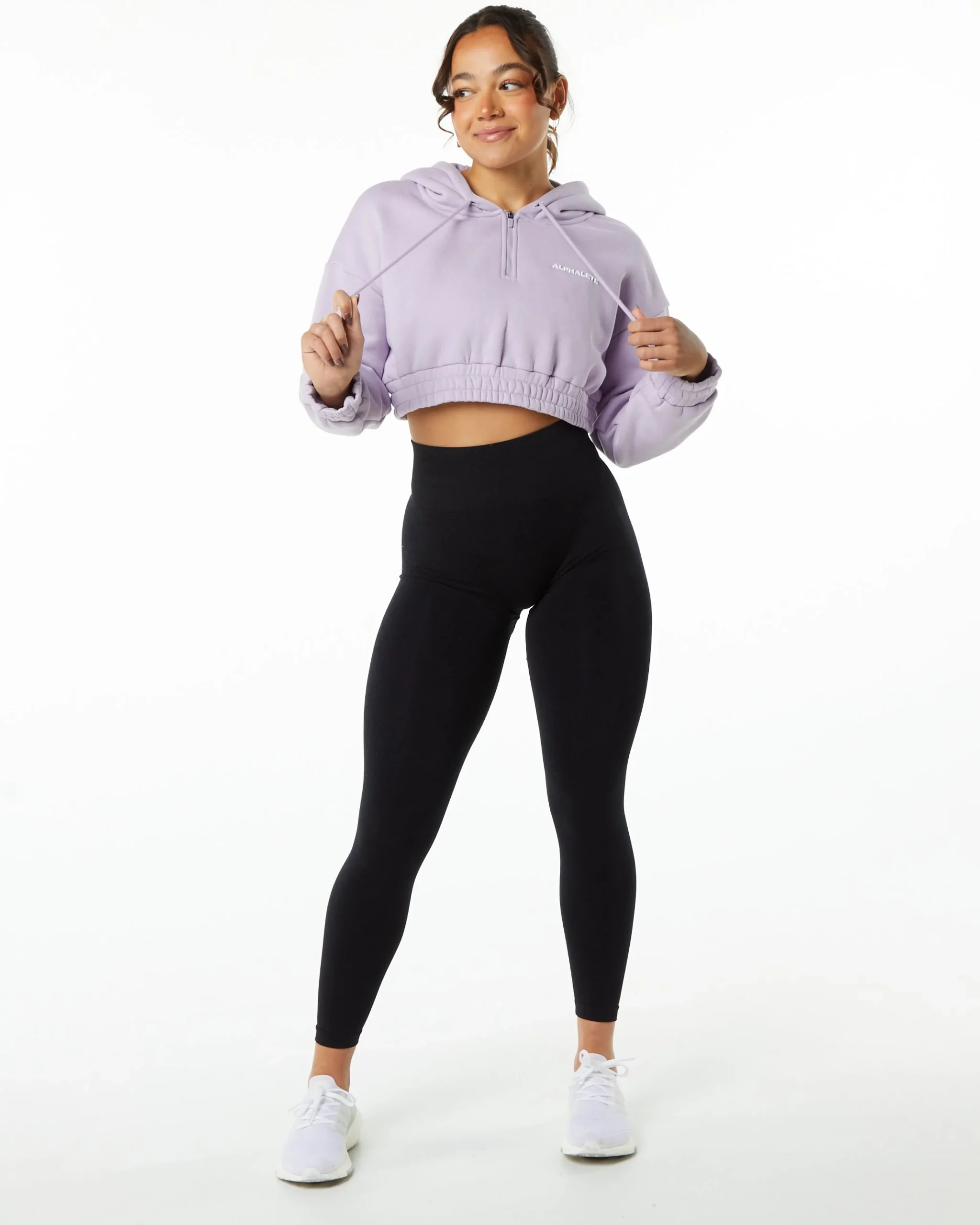 Classic Capital Crop Hoodie